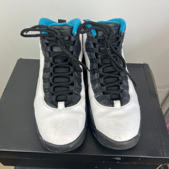 Air Jordan Retro 10 white/ powder blue/ black size 9.5 sneakers main image 8
